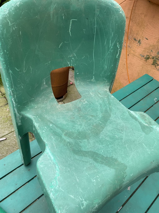 6 sedie Joe Colombo x Kartell (da restaurare) – eetkamerstoelen, Plastic (photo 2 of 5)