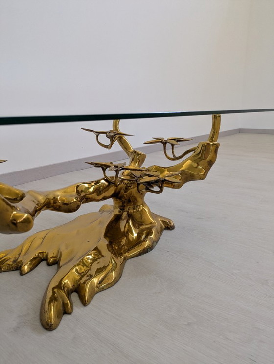 Image 1 of Willy Daro - Tavolino - Bonzaï - Ottone, vetro