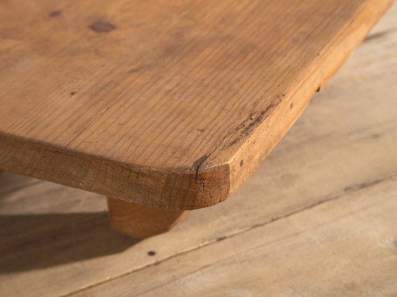 Antique low square table (c.1920) #9, Side tables, Wood, Brown, Rustic (photo 13 of 19)