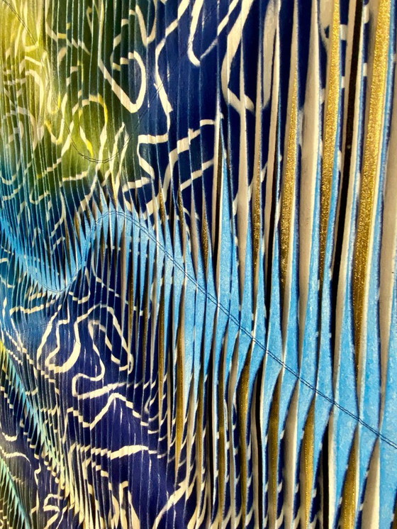 Image 1 of Textile sculpture painting. ref Nordic Shards