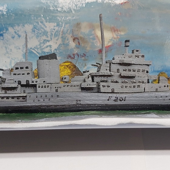 Image 1 of Bateau en bouteille F201 Frégate, Marine brésilienne « Jerônimo de Albuquerque »