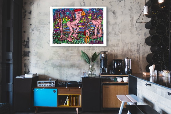 Image 1 of Trio de Roicos - Robert Combas - 1986 Affiche 70 x 100 cm