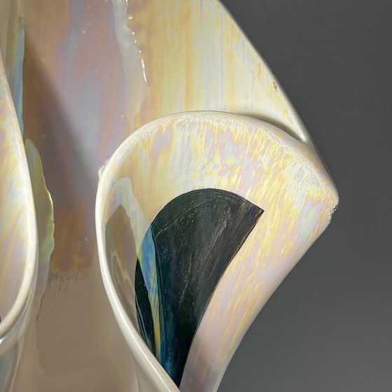 Vase sculptural en céramique irisée, années 1960-1970 – Ceramic (photo 7 of 14)