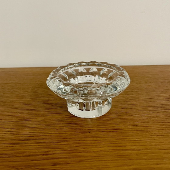 Image 1 of Kleine glazen kaarsenhouder