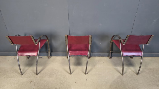 Image 1 of Chaises de salle à manger vintage de Segis, Italie, années 1980