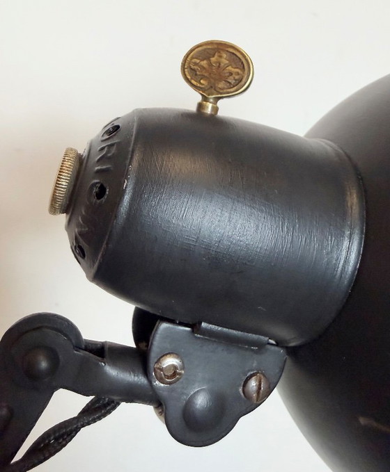 Image 1 of Black Industrial Bauhaus Scissor Wall Lamp from Kaiser Idell, 1930s