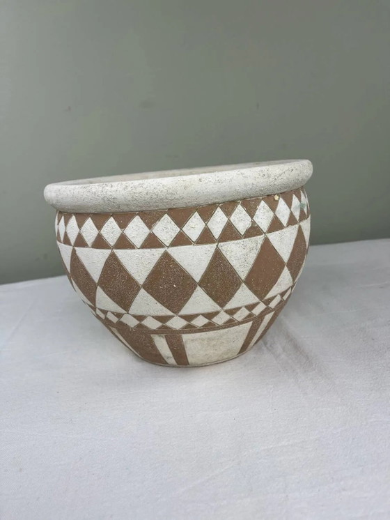 Cache pot graphique vintage (photo 8 of 8)