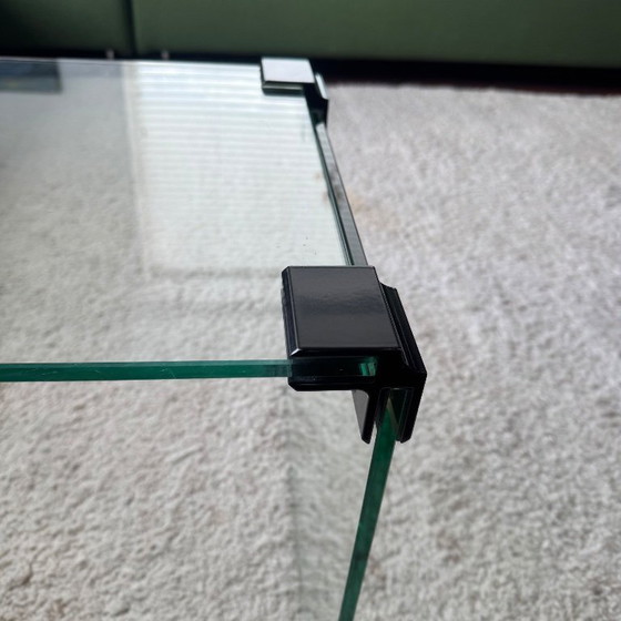 Image 1 of Vintage glazen side table