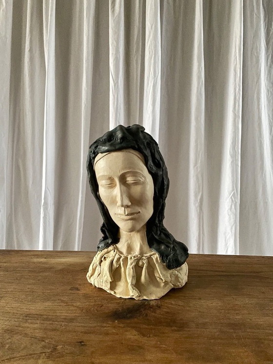Image 1 of Bust of the Virgin Mary – 20th Century Modern Religious Art