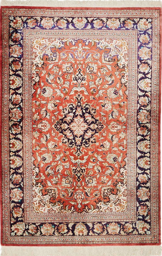 Image 1 of Persian carpet- Ghom silk - Collector's item- 160 X 100 Cm Hand-knotted