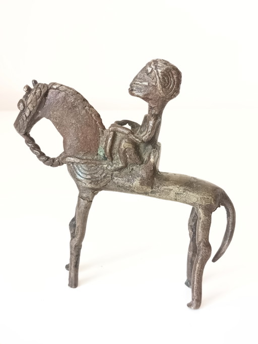 Bronze Dogon horseman