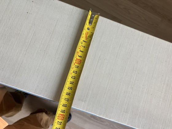 Image 1 of Rawi, jaren 50 bed achterwand met lades lampje en schapjes