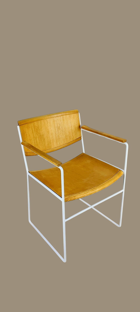 Image 1 of Postmoderne Arco Esszimmerstühle 1980er Jahre