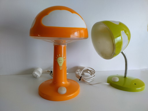 Table Lamp And Wall Lamp Ikea Skojig - Vintage