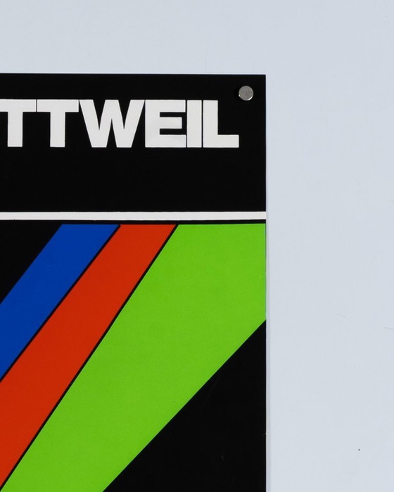 Image 1 of Guy Vandenbranden Forum Kunst Rottweil – 1975 – Original Vintage Silkscreen Exhibition Poster by Guy Vandenbranden – Mid-Century