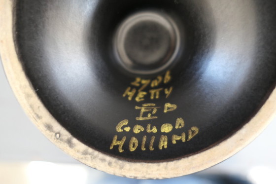 Image 1 of Vintage Gouda Holland vase 2786 Hetty vase