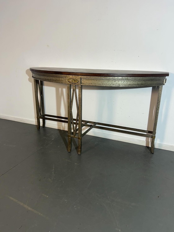 Image 1 of Wrought iron console table '1970'