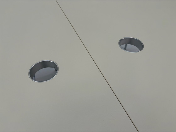 2X Faust Linoleum Scrivanie - NUOVO, Legno, Cromo, Crema (foto 6 di 6)