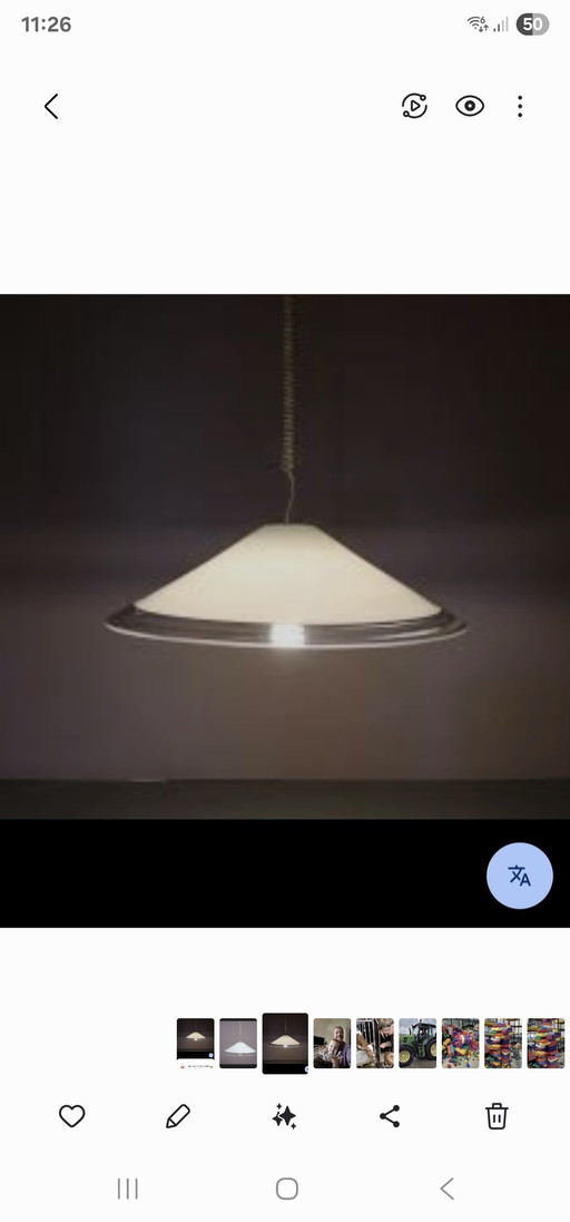 Italian Hand Blown Design Dining Table Lamp