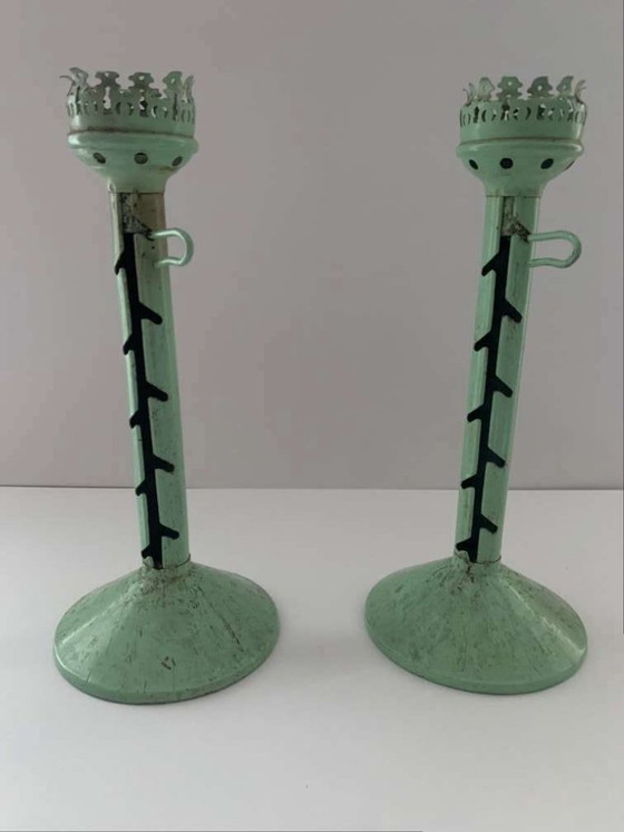 Image 1 of 2 Bauhaus Windlichten Kandelaars Kandelaars Marianne Brandt Ruppel Ruppelwerke