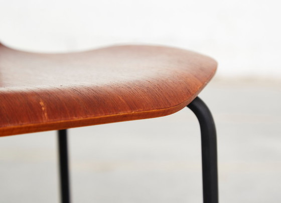 Arne Jacobsen 3103 Hammer Chair voor Fritz Hansen | Set van vier – Eetkamerstoelen, Wood (photo 15 of 20)