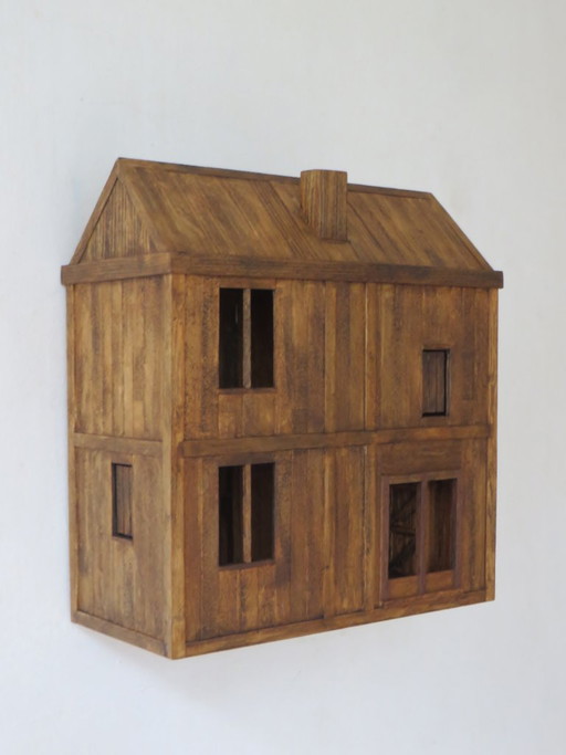 Eric van Solm - 'Casa de verano francesa' – beeldhouwkunst, Wood