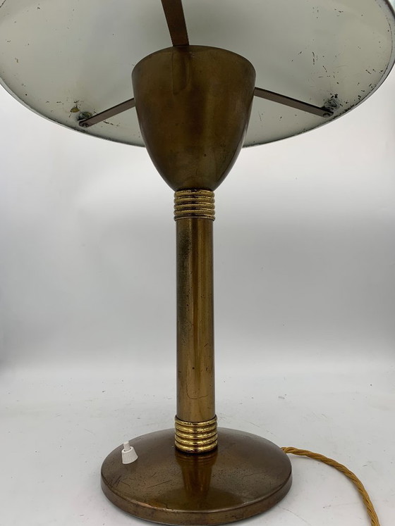 Image 1 of Originele Sciolari messing tafellamp uit 1940