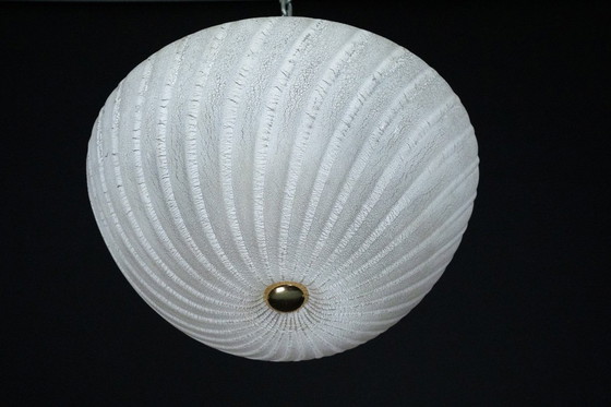 Image 1 of Barbini Murano Glass Ceiling Lamp, Italy 1980s