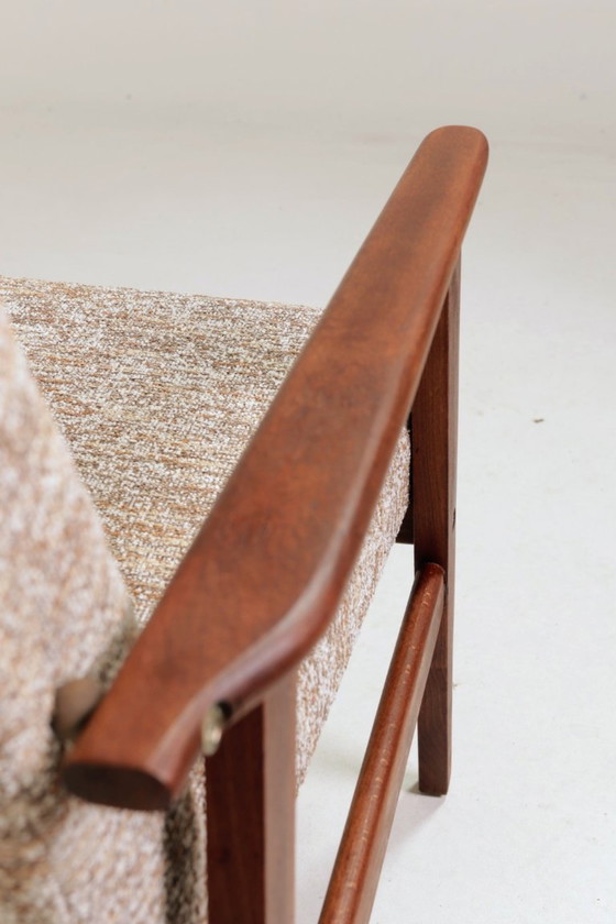 Image 1 of Fauteuil vintage granola au sucre brun 1970