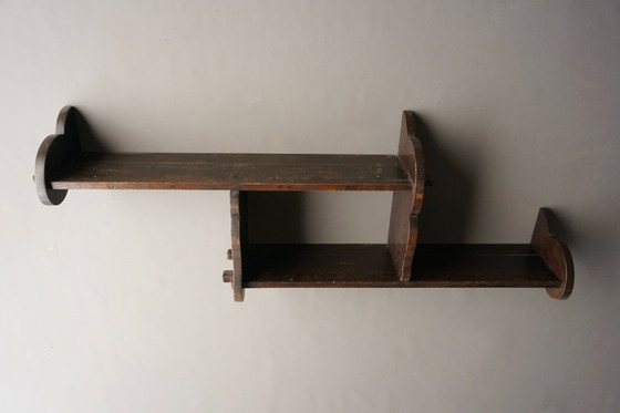 Image 1 of Scaffale olandese a nuvola in legno. 1930s