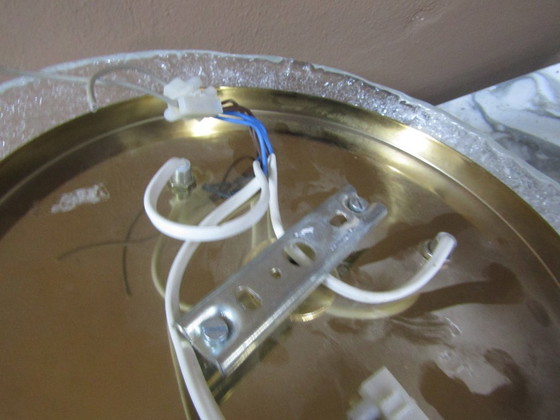 Image 1 of pair of Murano glass ceiling lights