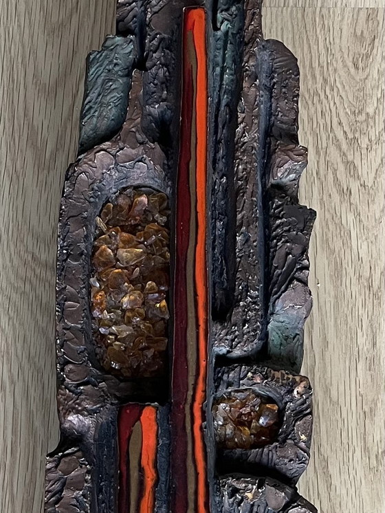 Image 1 of Brutalistische jaren 60 wandlamp