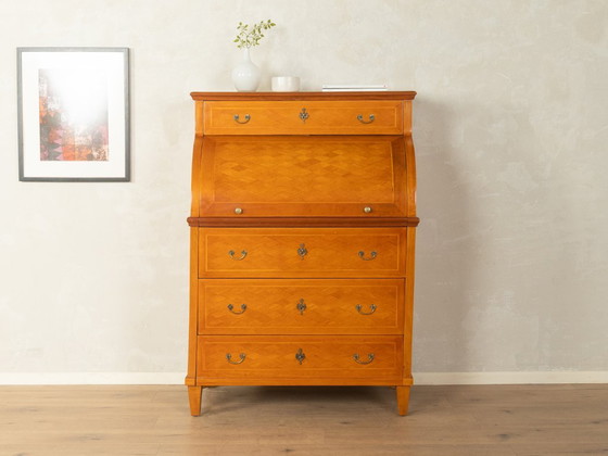 Biedermeier cylinder desk, circa 1840, cherrywood, Brown (photo 4 of 10)