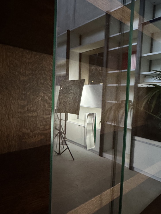 Image 1 of Vitrine Art déco d'origine - chêne