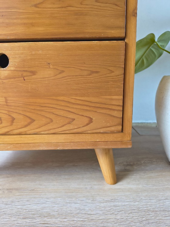Cassettiera vintage in pino (5 cassetti) – Scandinava – Cassettiere, Legno (photo 2 of 7)