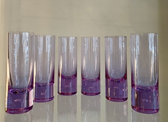 Image 1 of Mondgeblazen alexandriet kristallen longdrinkglazen