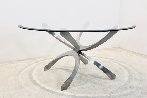 Aluminium en glazen salontafel van Knut Hesterberg voor Ronald Schmitt, Koffietafelboeken (foto 7 van 9)