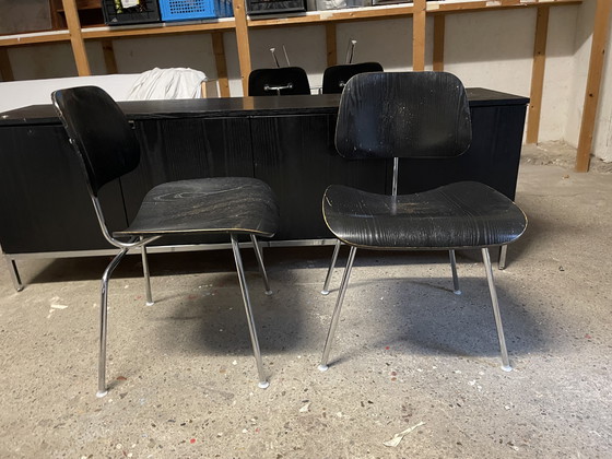 Image 1 of Herman Miller Eames Molded Plywood Dining Chair Metal Base (DCM)