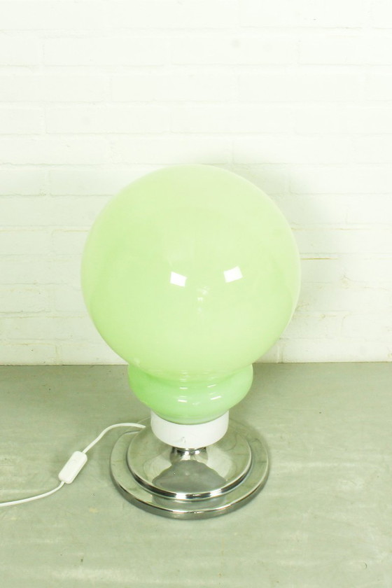 Image 1 of Grande lampe de table en verre de Murano de style futuriste italien (57 cm)