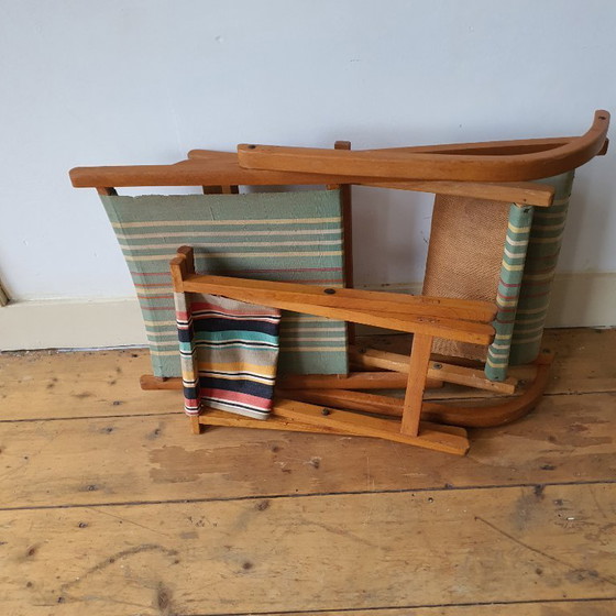 Image 1 of Chaises de plage vintage, Chaises longues