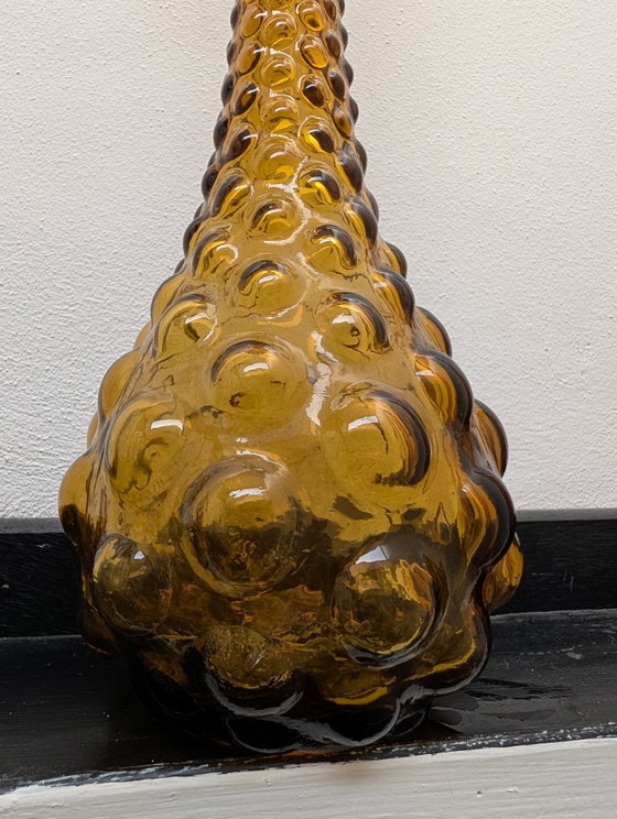 Empoli Hobnail Bubble Genie Bottle amber – Vazen, Glas (photo 2 of 5)