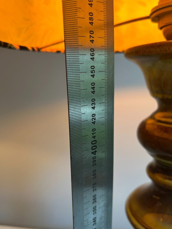 Image 1 of Juego de 2 lámparas: forma de pagoda de los años 60 con esmalte degradado verde