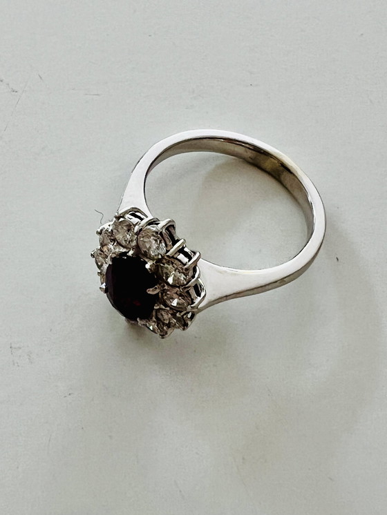 Image 1 of Brambilla Milano Ring - 1.30ct Ruby & Extra/IF Diamonds - Certified 1989