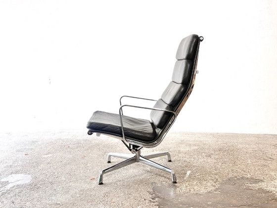 Fauteuil EA 222 Aluminium Group de Charles et Ray Eames, années 1980 – Vitra, Leather (photo 4 of 18)