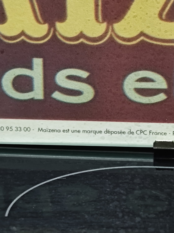 Image 1 of Affiche publicitaire Maïzena vintage 