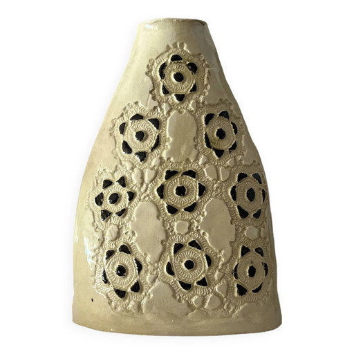 Handgefertigte Keramikvase signiert - Vintage 20. Jahrhundert
