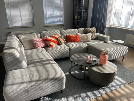 Divano angolare grigio chiaro, davvero bello!