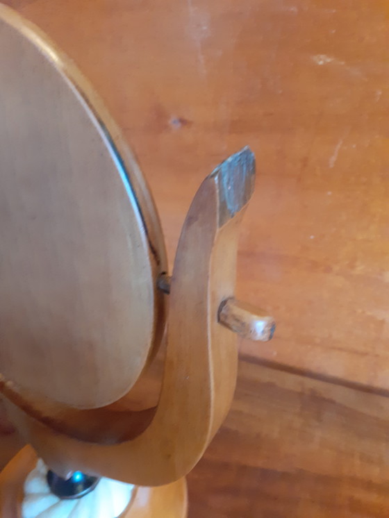 Image 1 of Art nouveau psyche mirror