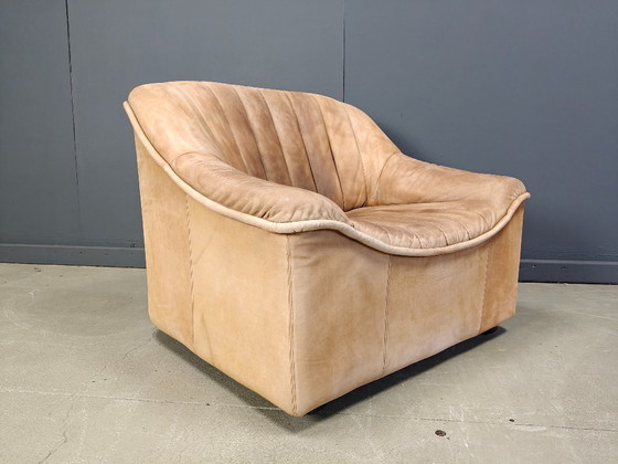 Image 1 of Ensemble de canapés en cuir vintage, années 1960