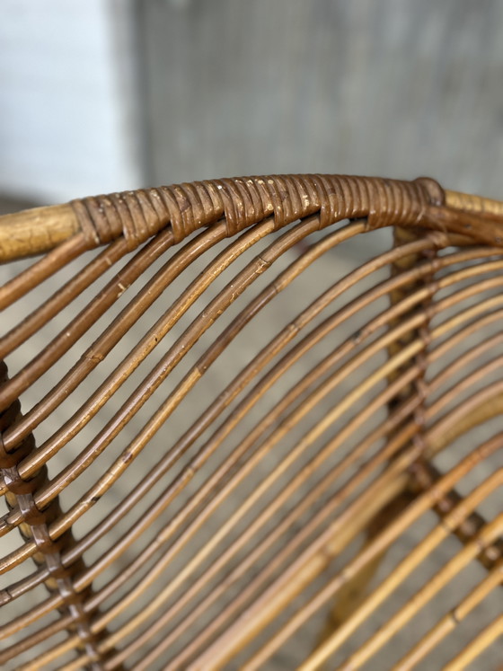 Vintage Midcentury Rattan Daybed / Lounger – Rohé Noordwolde (photo 6 of 10)